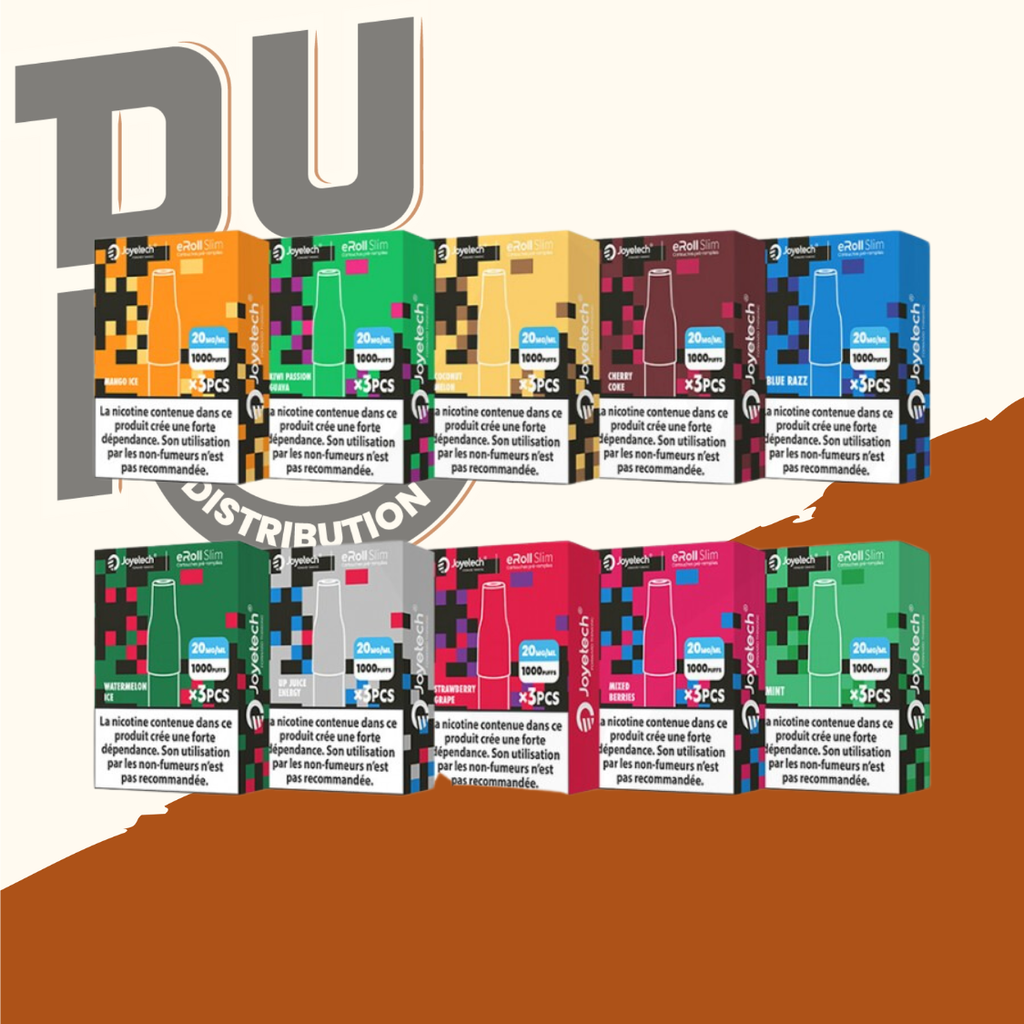 Cartouche pré-remplie eRoll Slim - Joyetech (boîte de 3) (BLUE RAZZ)
