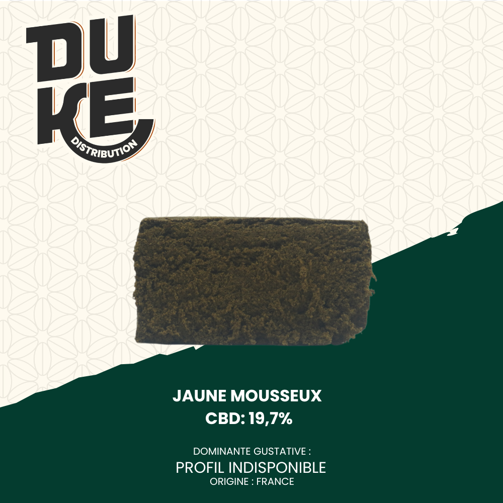 Résine JAUNE MOUSSEUX - CBD