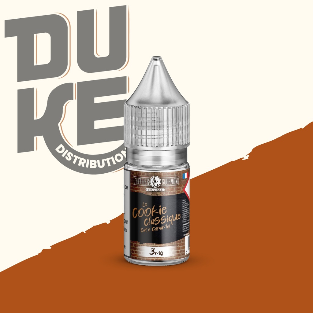 ATELIER GOURMAND - COOKIE CLASSIQUE CAFE CARAMEL 10ML (boîte de 10)
