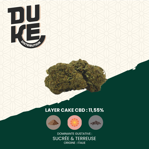 Fleur LAYER CAKE - CBD (Remplace California Haze)